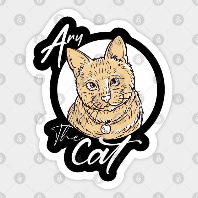 Cat Life Is Purrfect Sticker by ArtRoute02